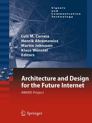 cover image of Architecture and Design for the Future Internet